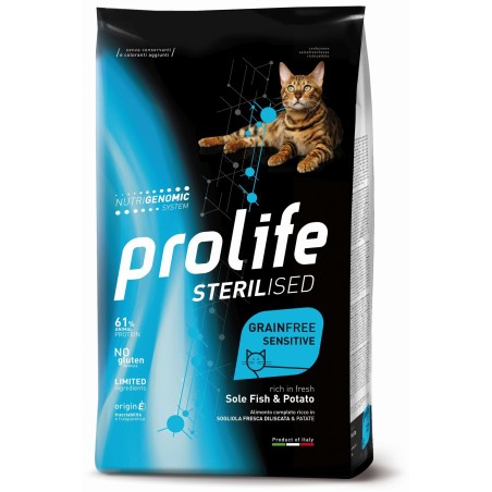 PROLIFE GATTO STERILISED ADULT SOGLIOLA E PATATE 1.5KG