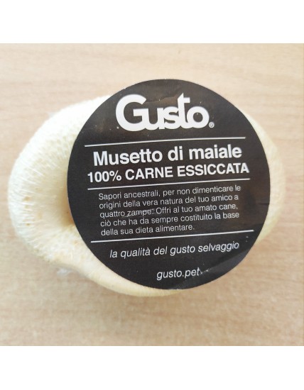 GUSTO- MUSETTO DI MAIALE 100% CARNE ESSICCATA DI SUINO