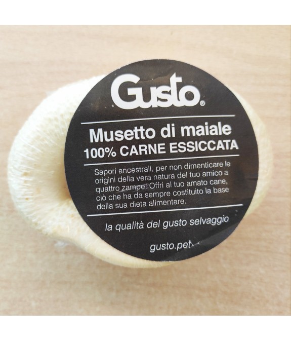 GUSTO- MUSETTO DI MAIALE 100% CARNE ESSICCATA DI SUINO