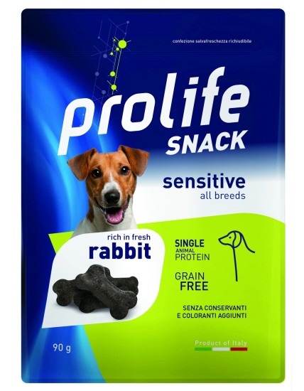 PROLIFE SNACK SENSITIVE GRAIN FREE CONIGLIO 90 GR