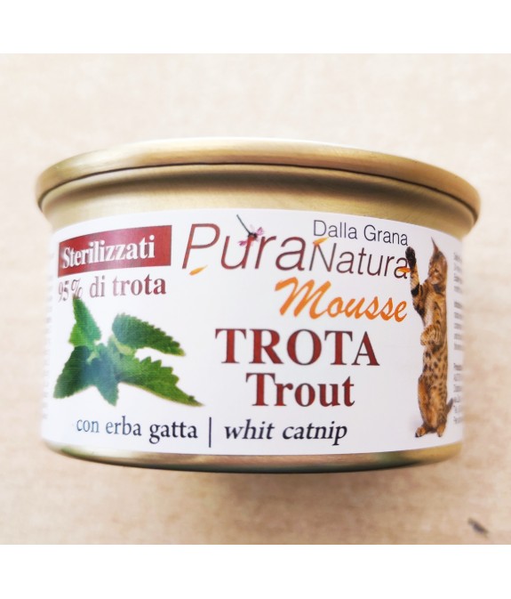 DALLA GRANA UMIDO GATTO MOUSSE TROTA STERILIZZATI