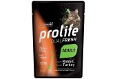 PROLIFE GATTO DUALFRESH CONIGLIO E TACCHINO UMIDO 85g