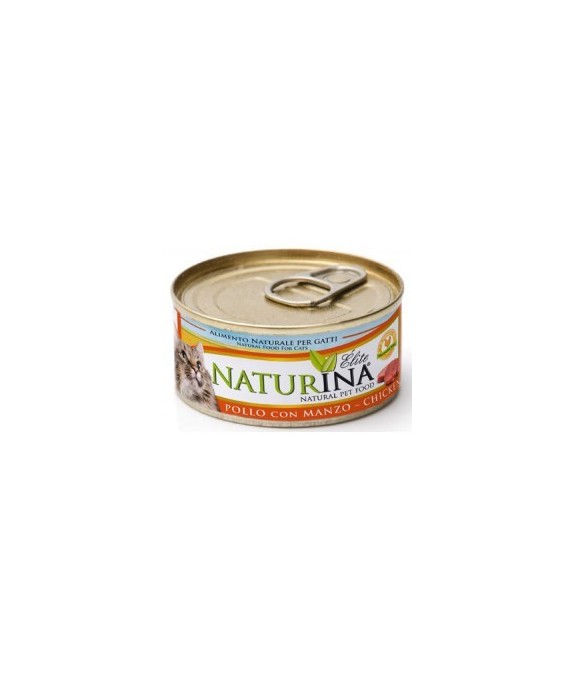 NATURINA ELITÉ GATTO POLLO CON MANZO 70 GR