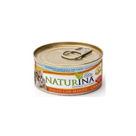 NATURINA ELITÉ GATTO POLLO CON MANZO 70 GR