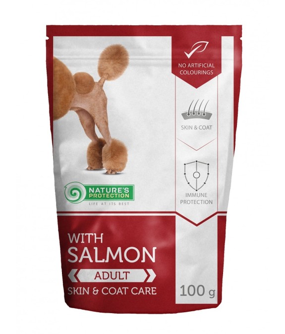 NATURE'S PROTECTION UMIDO PER CANE SKIN E COAT SALMONE 100 GR