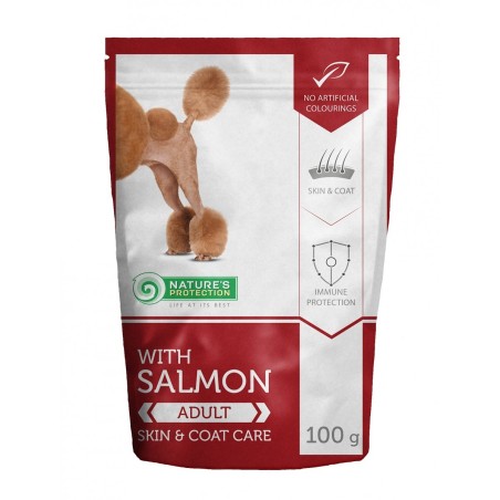 NATURE'S PROTECTION UMIDO PER CANE SKIN E COAT SALMONE 100 GR