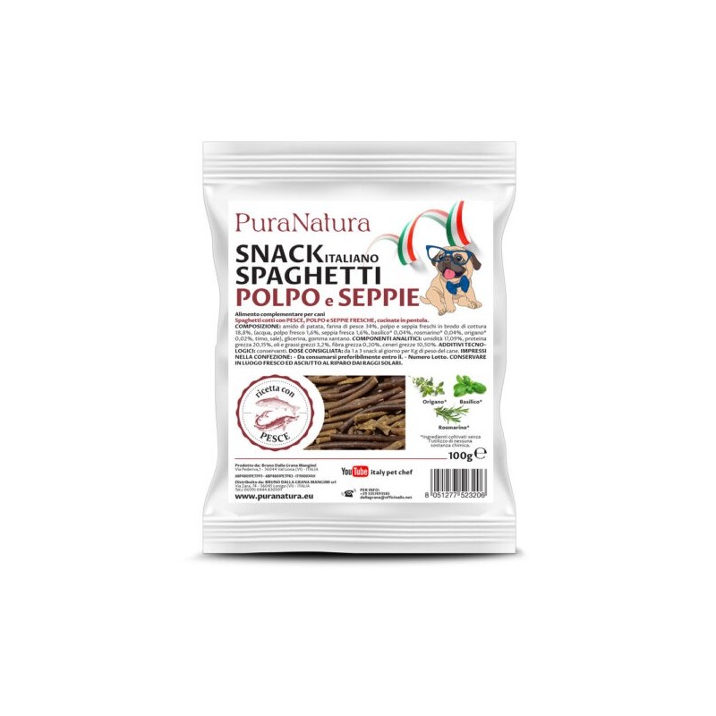 DALLA GRANA SNACK SPAGHETTI POLPO E SEPPIE 100 GR.