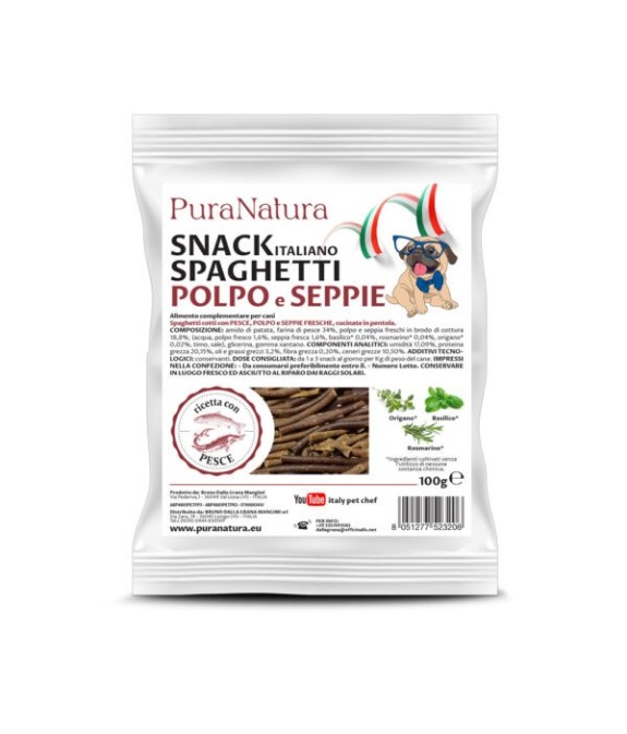 DALLA GRANA SNACK SPAGHETTI POLPO E SEPPIE 100 GR.