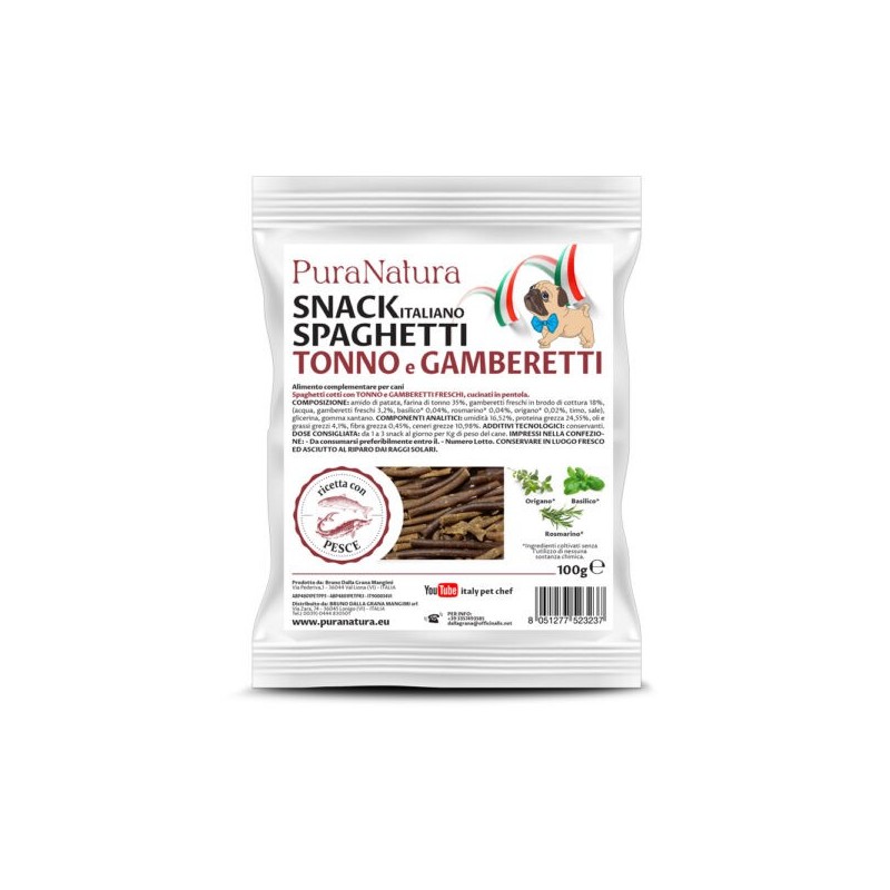 DALLA GRANA SNACK SPAGHETTI TONNO E GAMBERETTI 100 GR.