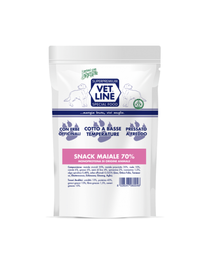 VET LINE SNACK AL MAIALE 80 GR