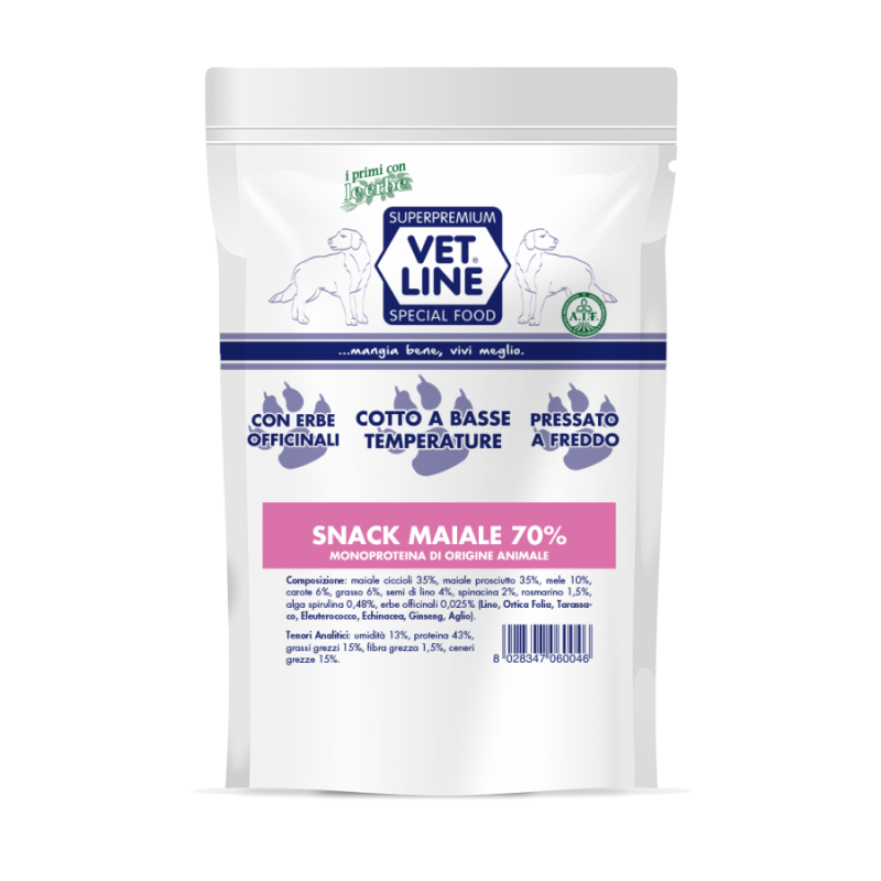 VET LINE SNACK AL MAIALE 80 GR