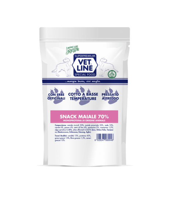 VET LINE SNACK AL MAIALE 80 GR