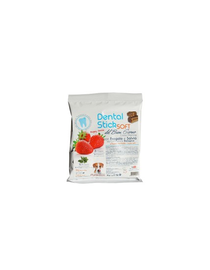 DENTAL-STICK SOFT FRAGOLA E SALVIA 100Gr - MELA E CAMOMILLA DALLA GRANA