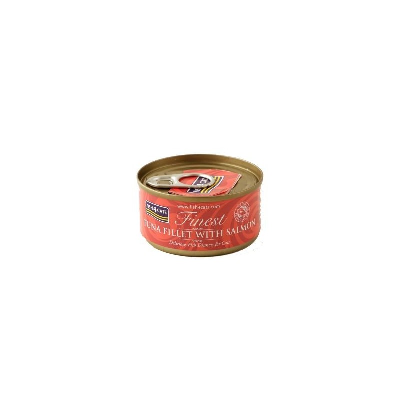 FISH4CATS UMIDO GATTO TUNA WITH SALMON TONNO E SALMONE 70 GR