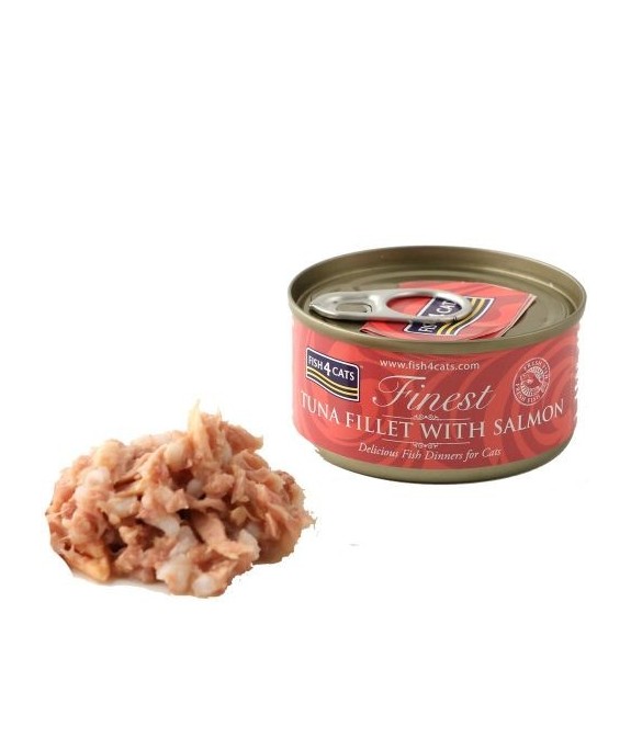 FISH4CATS UMIDO GATTO TUNA WITH SALMON TONNO E SALMONE 70 GR