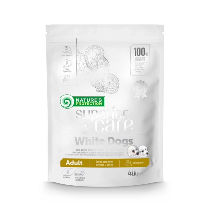 NATURE’S PROTECTION SUPERIOR CARE AGNELLO WHITE DOGS ADULT 1,5KG- (MINI SMALL 1-10KG)